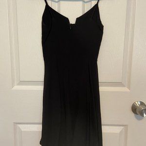 Audrey 3+1 Formal Low V Cut Black Dress  - Size Small
